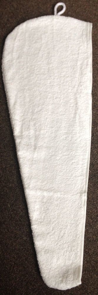 WHITE TURBIE TOWEL