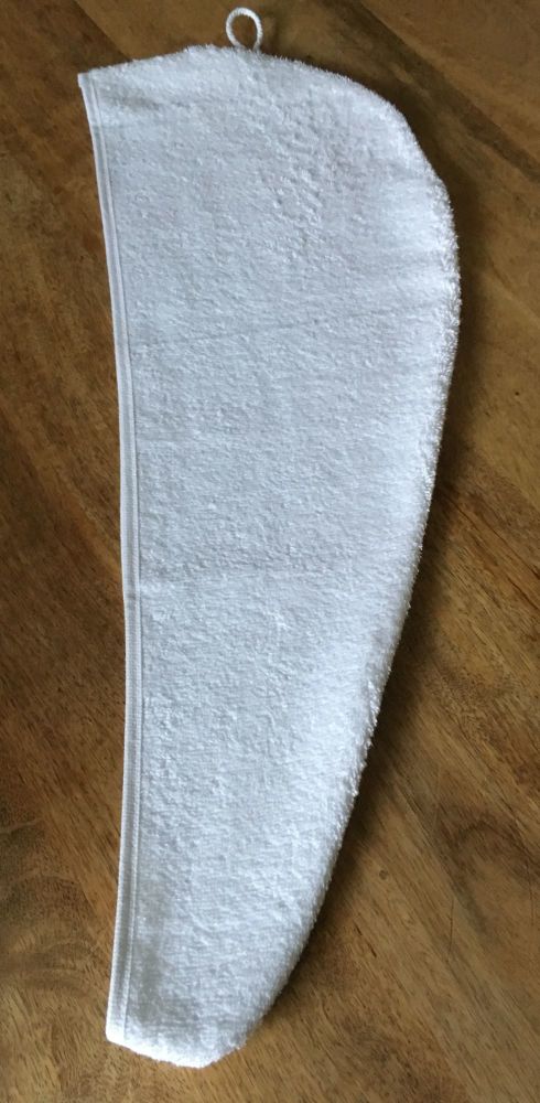 WHITE TURBIE TOWEL