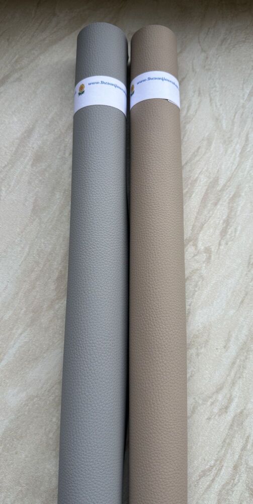 FR LEATHERCLOTH Faux Leather ~ Light Grey or Cream Available