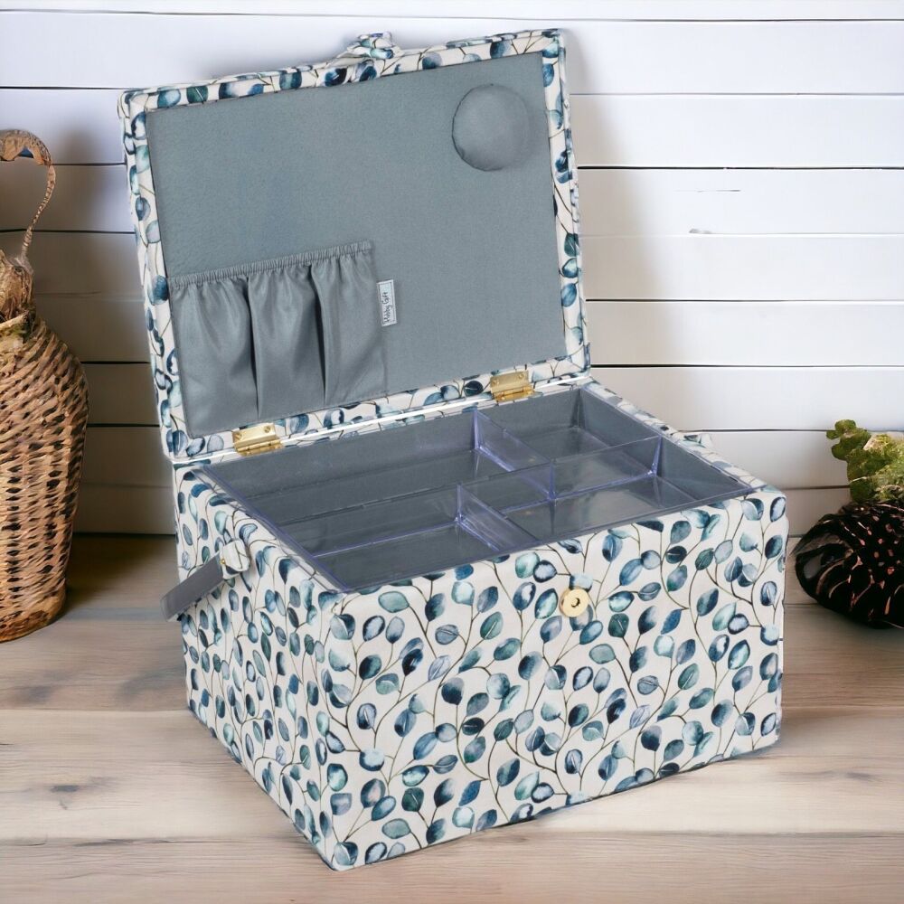 BOTANICAL LARGE SEWING BASKET