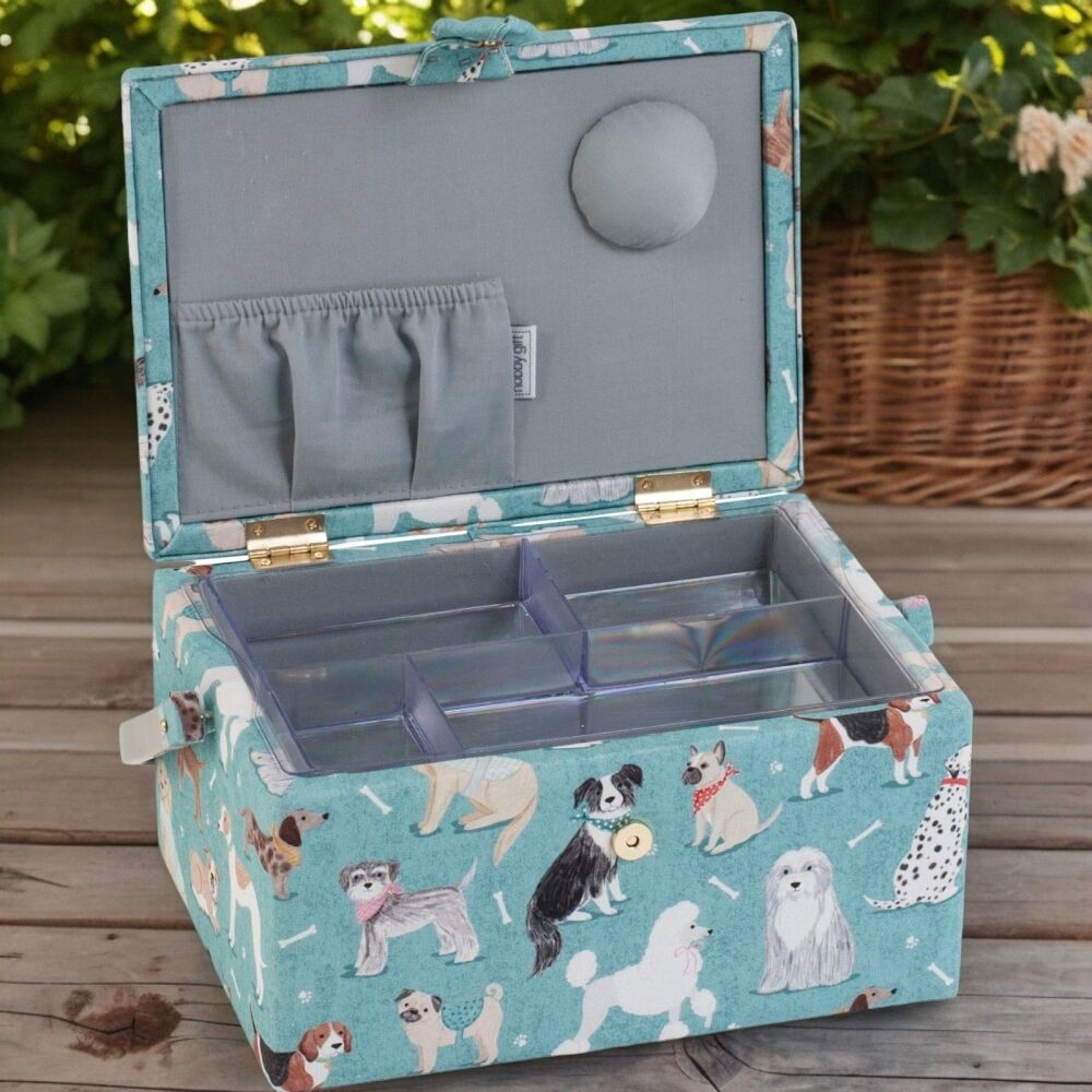 'DOGS' MEDIUM SEWING BASKET