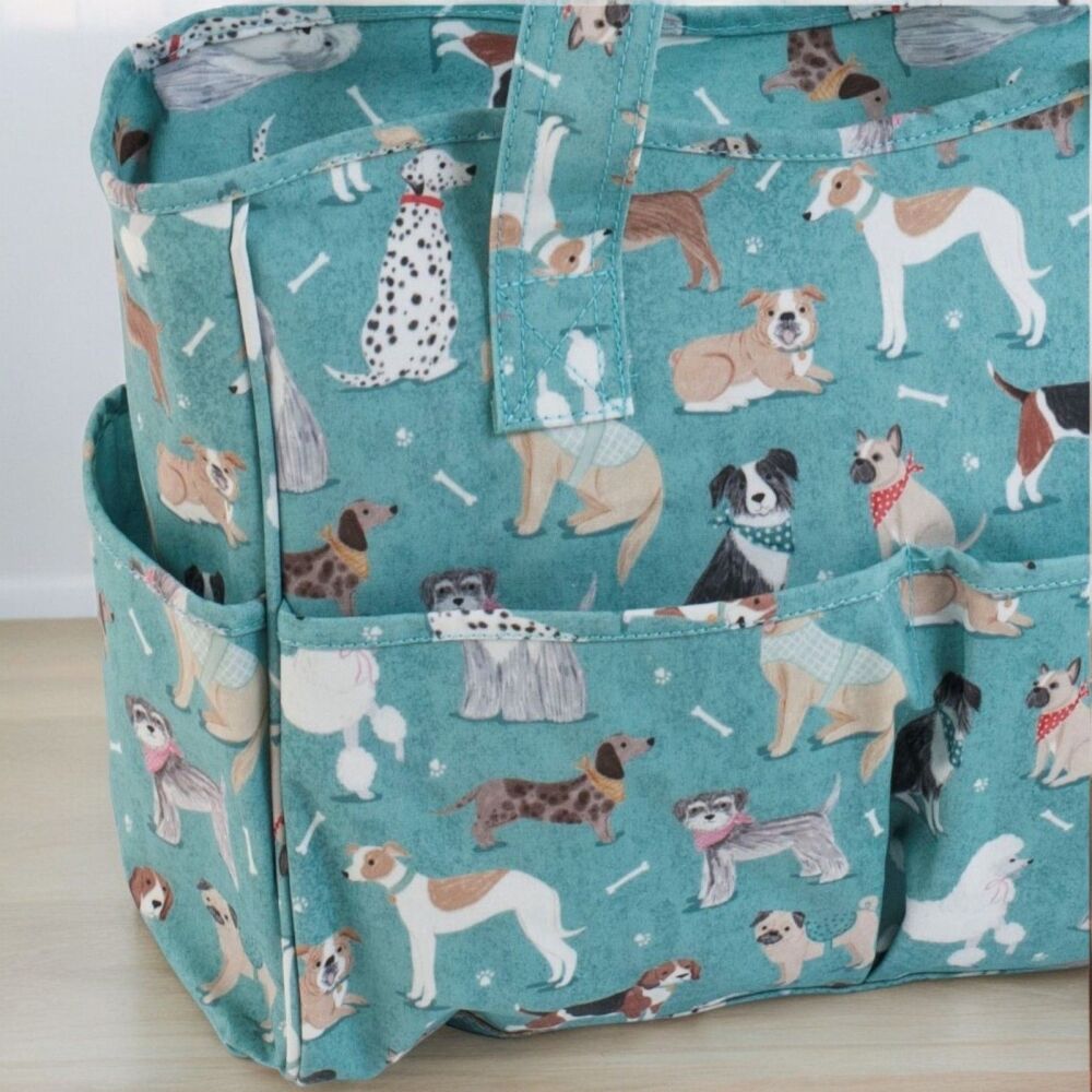 DOGS DESIGN PVC CRAFT BAG