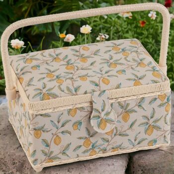 MORRIS LEMONS SEWING BASKET MEDIUM