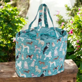 DOGS DESIGN KNITTING & CRAFT BAG