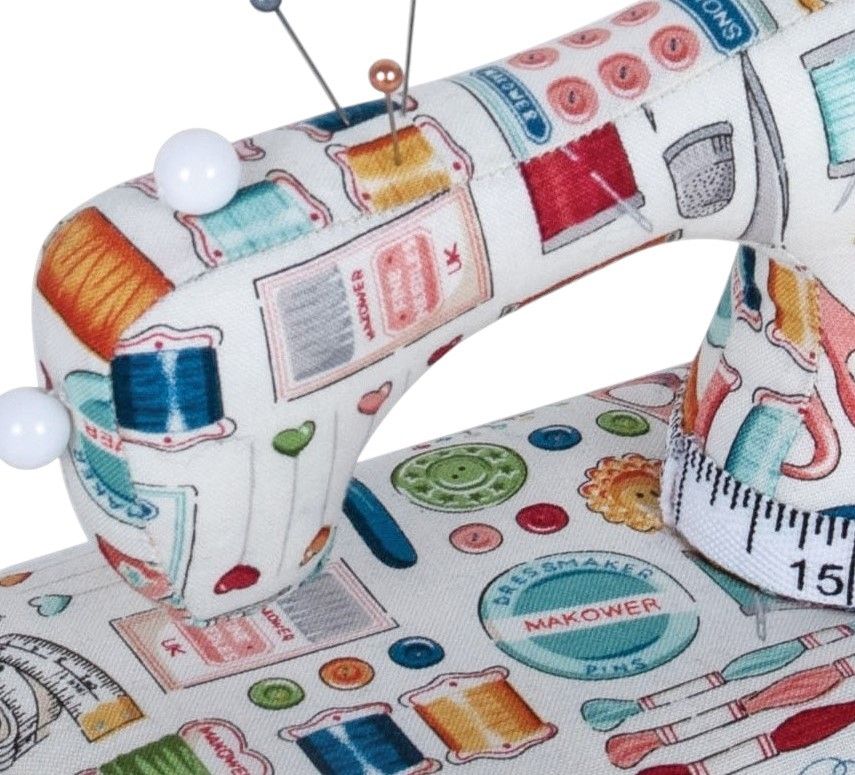 SEWING MACHINE PIN CUSHION IN 'SEWING NOTIONS' FABRIC