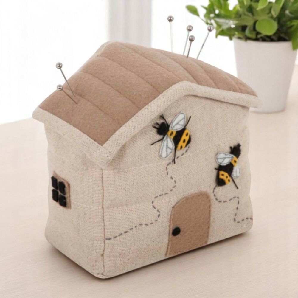 BEEHIVE HOUSE PIN CUSHION