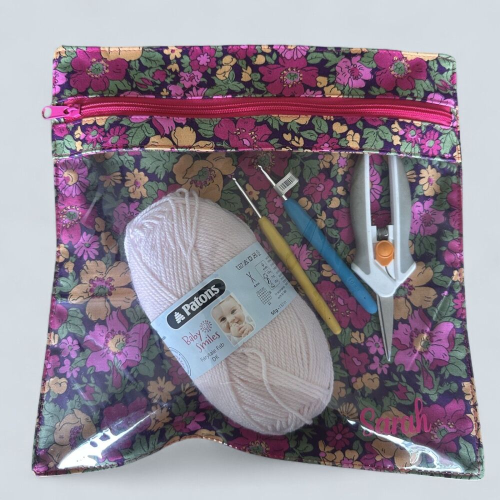 LIBERTY PROJECT POUCH ~ Cosmos Park Pink