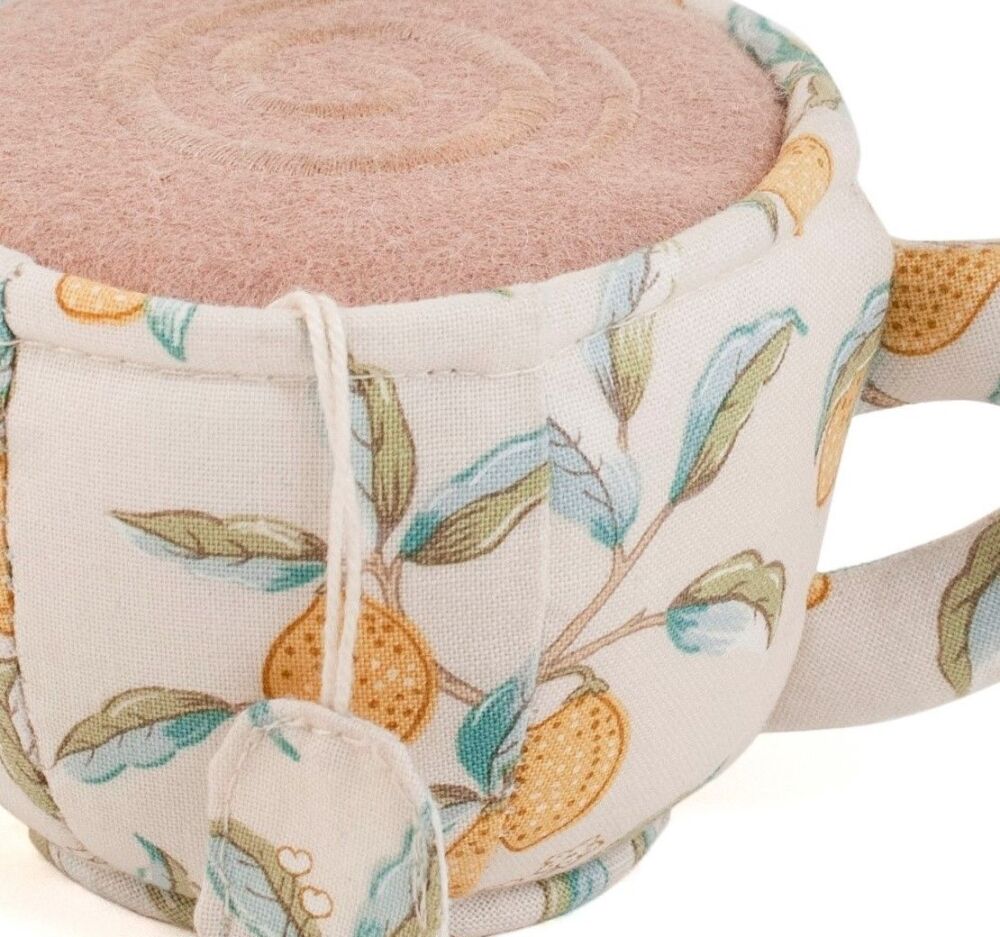 MORRIS LEMONS TEACUP SHAPED PIN CUSHION