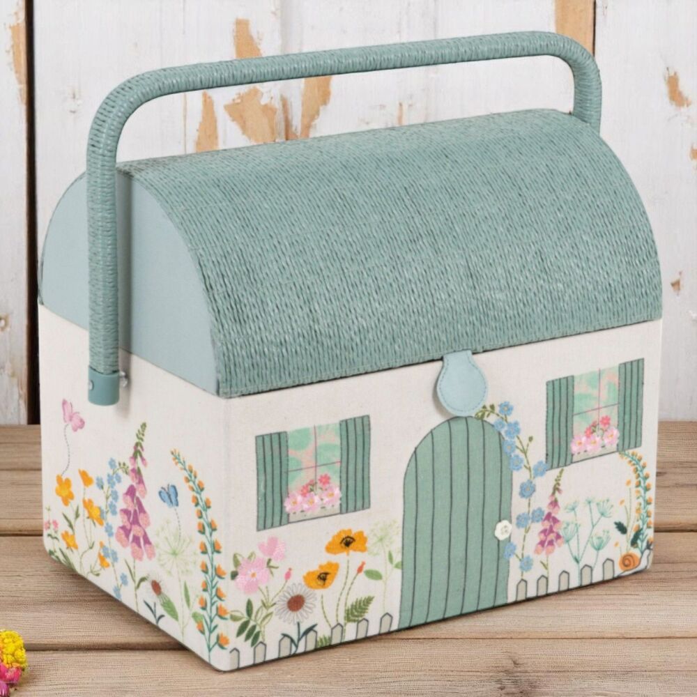 COUNTRY COTTAGE SEWING BASKET