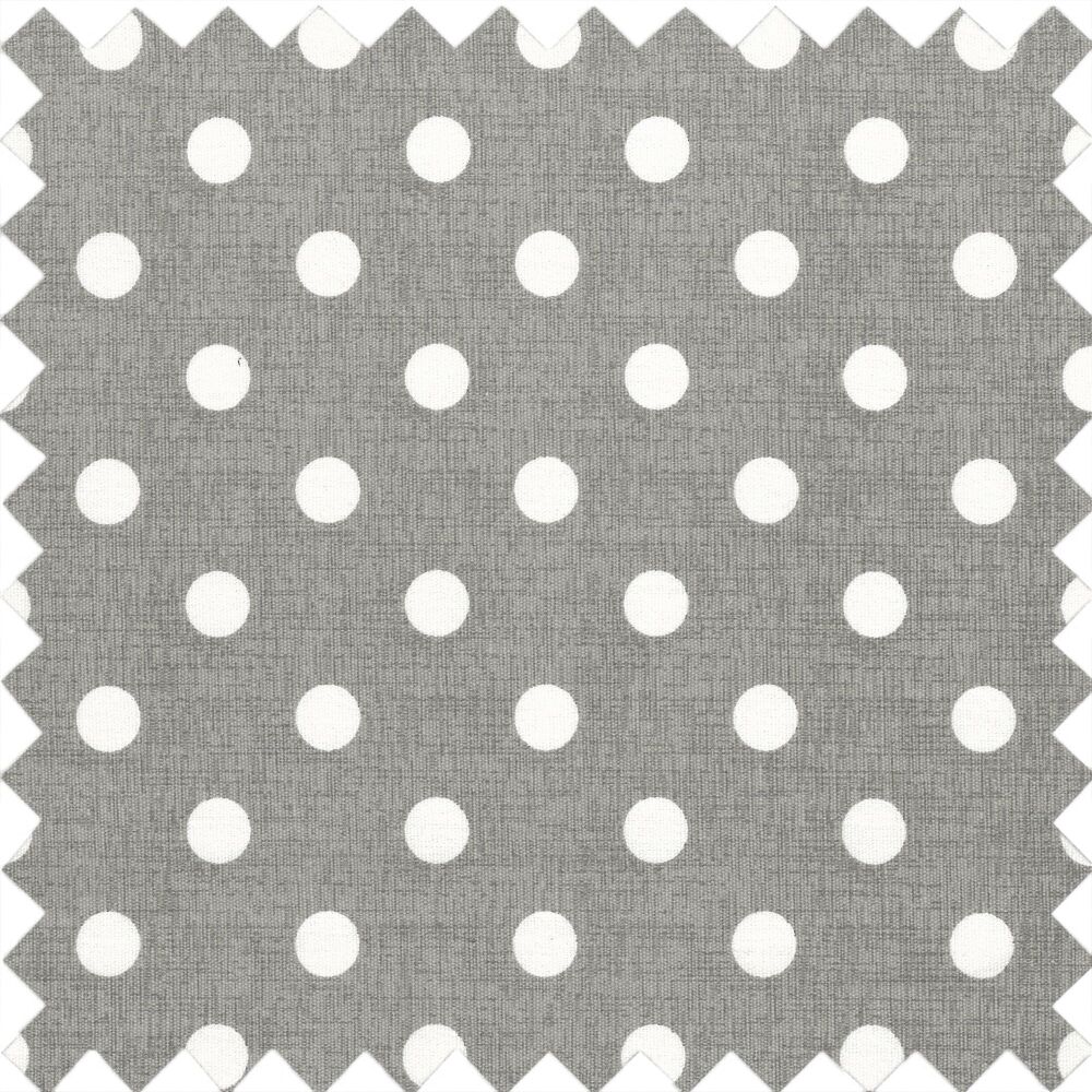 GREY SPOT ~ MEDIUM SEWING BASKET