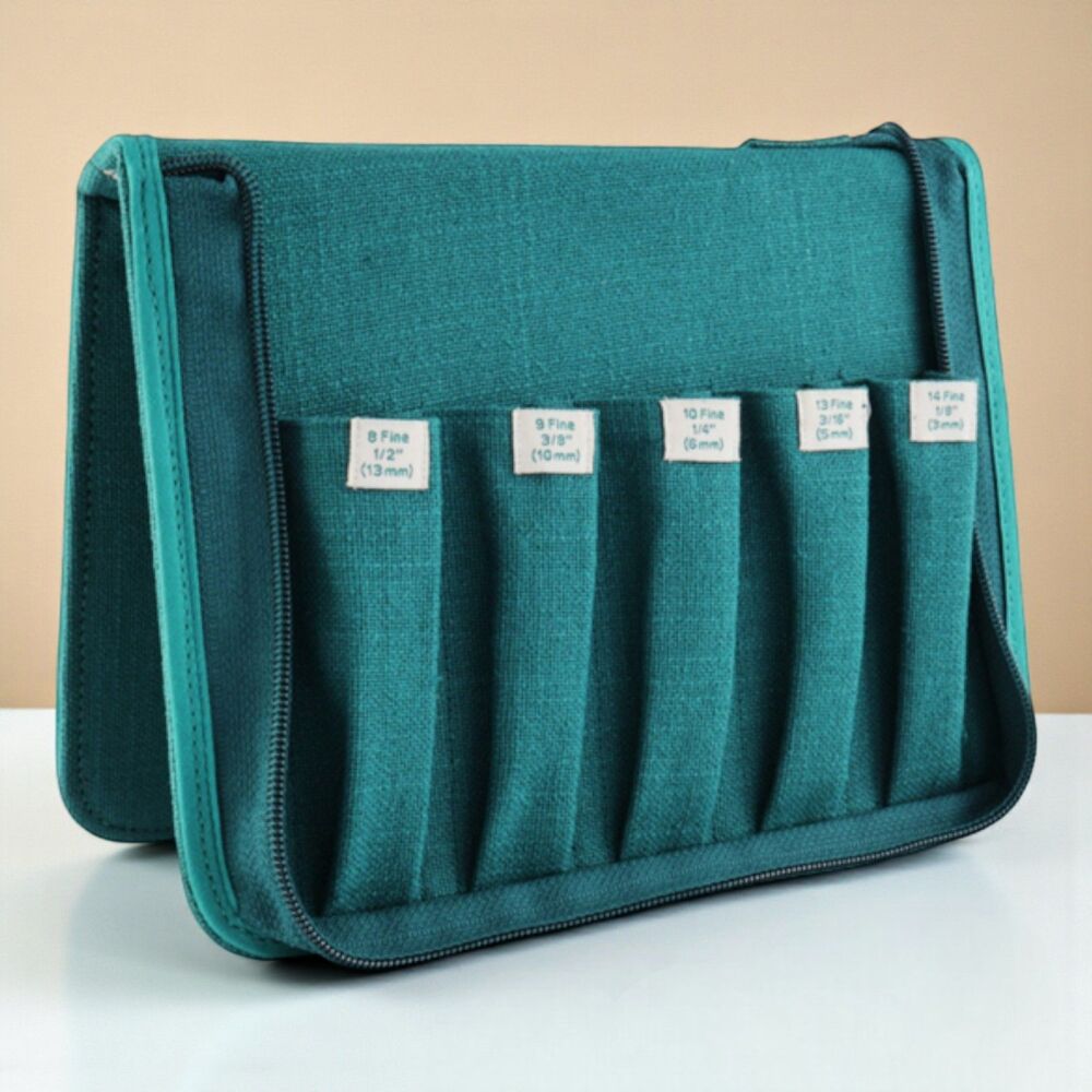 PUNCH NEEDLE CASE TEAL