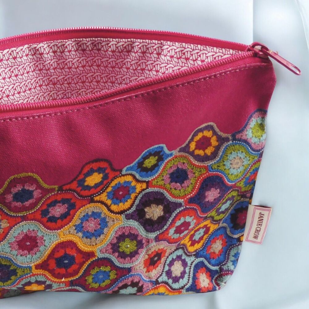 ZIPPED POUCH 'Mystical Lanterns' Design by Janie Crow