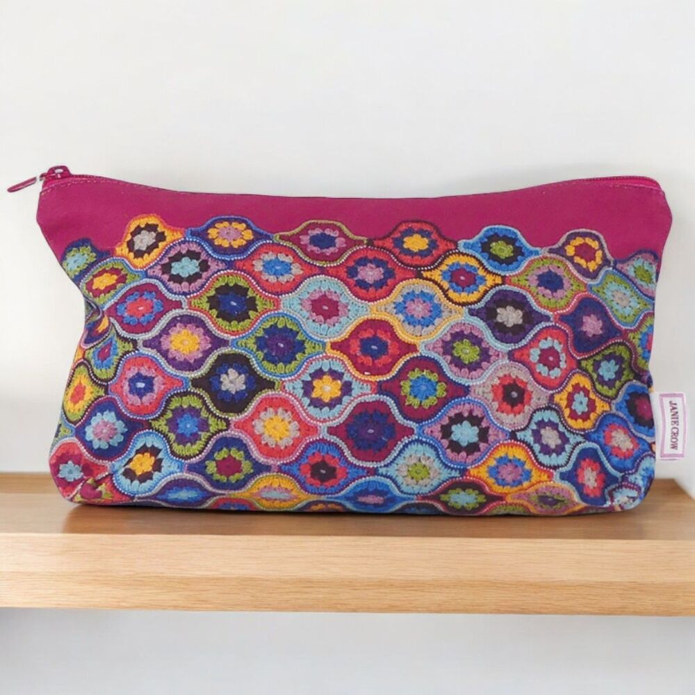 ZIPPED POUCH 'Mystical Lanterns' Design by Janie Crow
