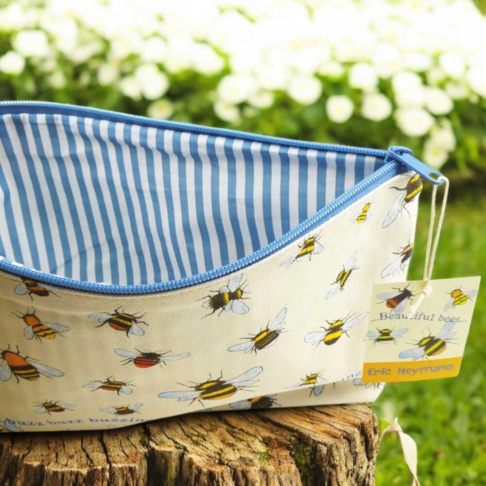 ZIPPED POUCH Bees Design