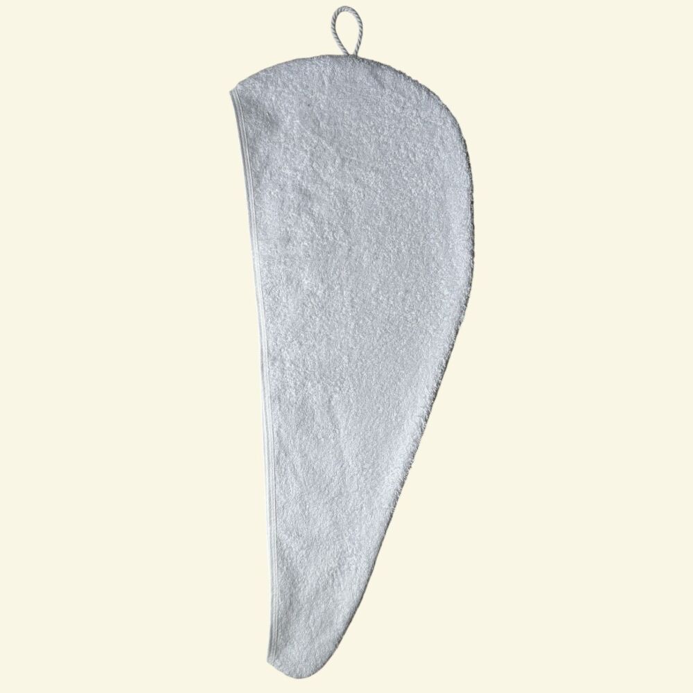 WHITE TURBIE TOWEL