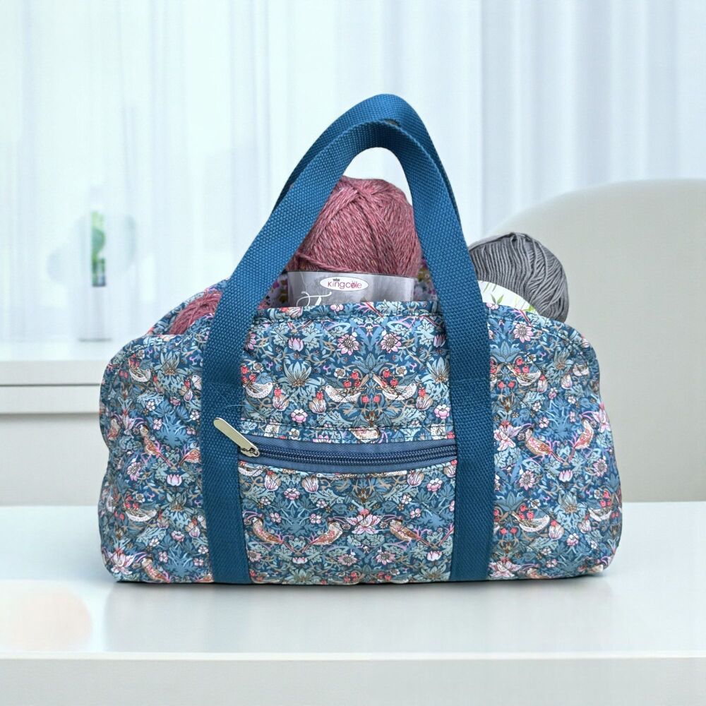 Small Quilted Knitting Bag