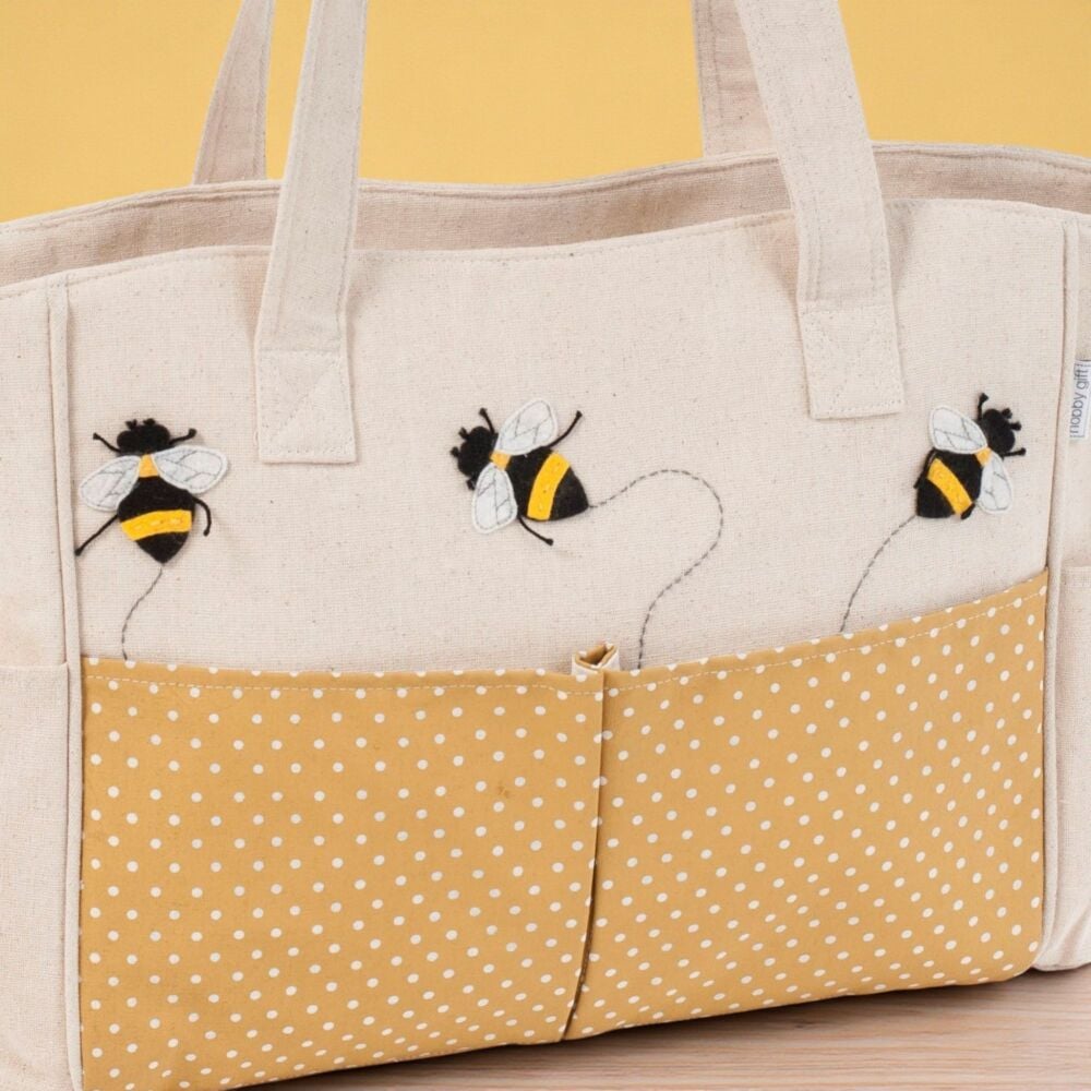BEE FABRIC CRAFT BAG