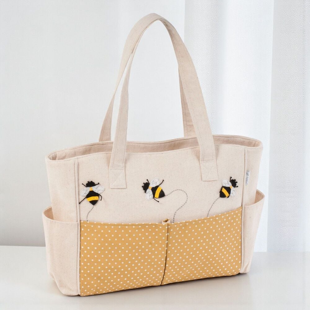 BEE FABRIC CRAFT BAG