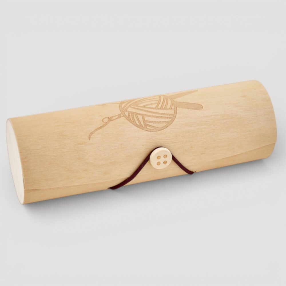 Wooden Crochet Hook Case