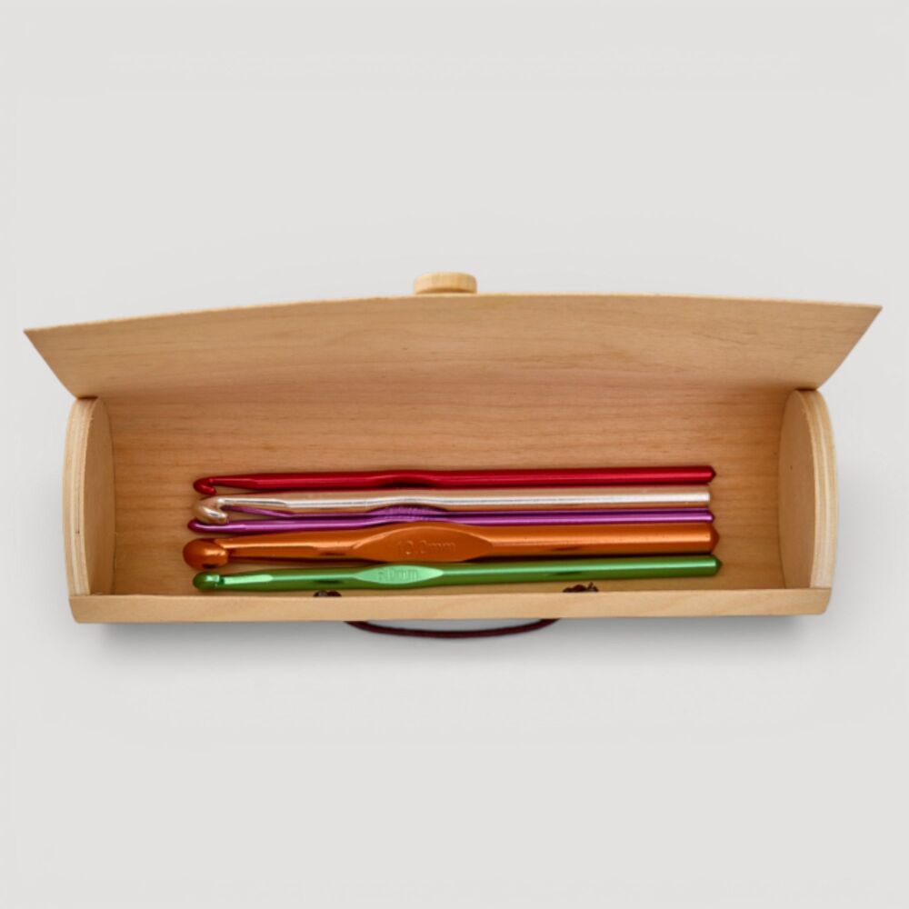 Wooden Crochet Hook Case