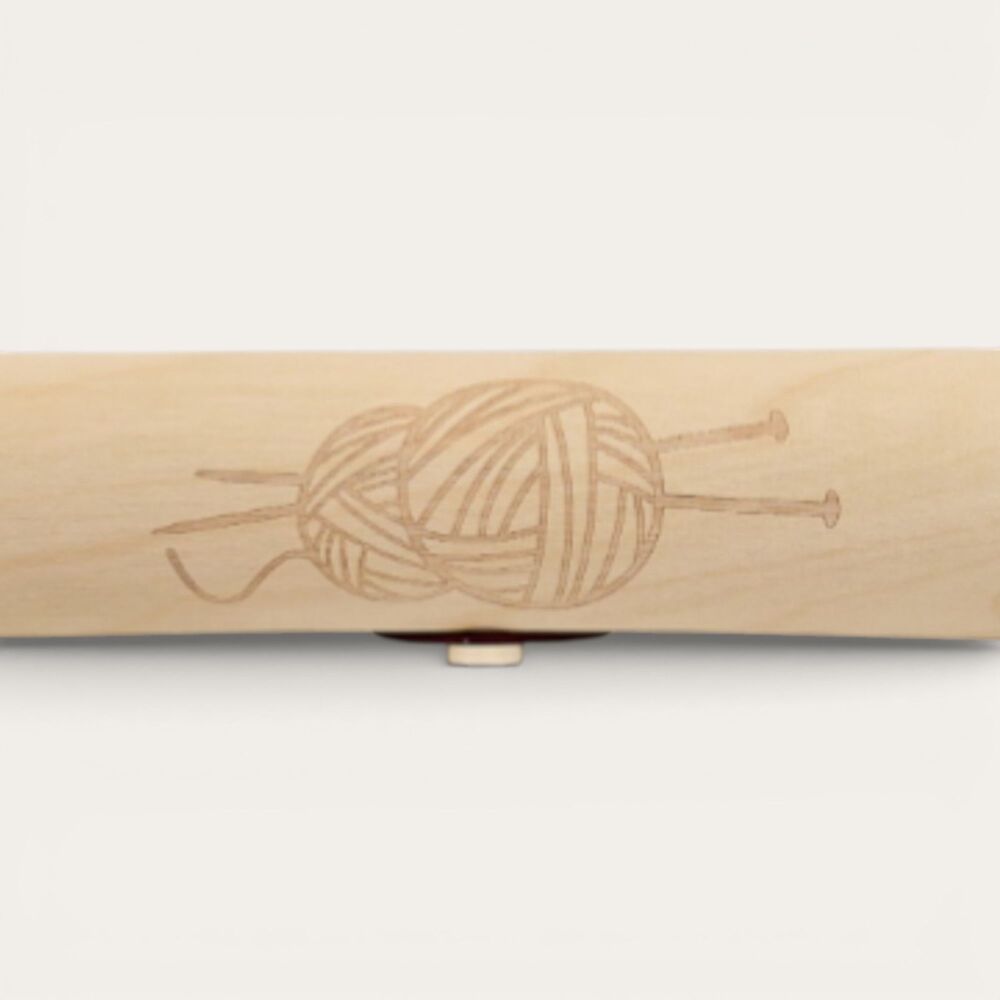 Wooden Knitting Pin Case