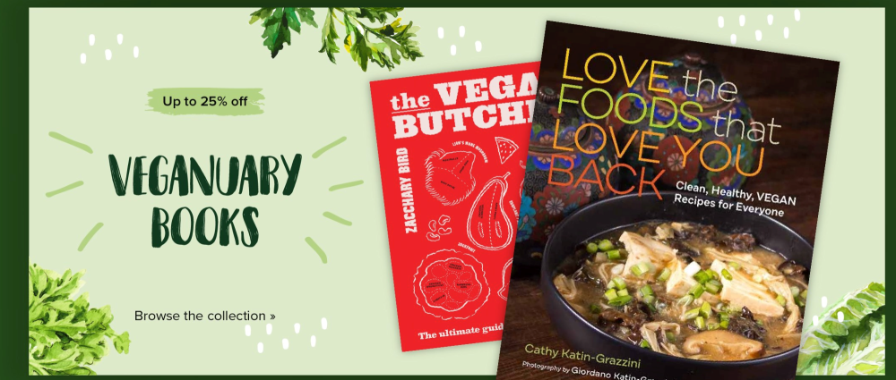 There's up to 25% off Veganuary books at Hive.co.uk this January 2023