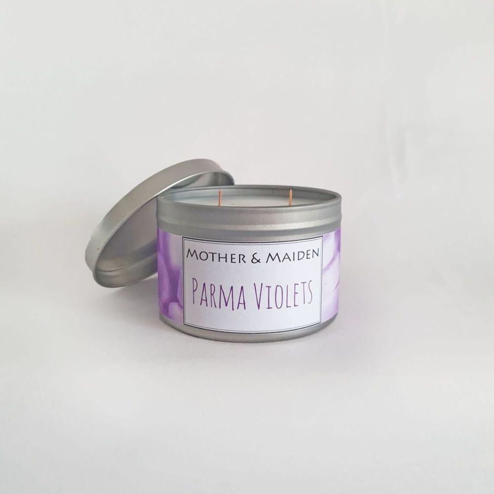 Parma Violets Wood Wick Tin