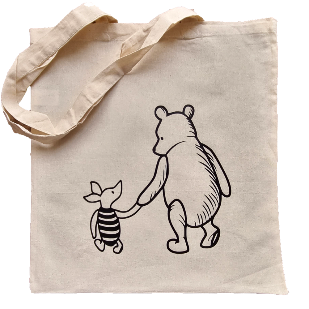 Winnie the Pooh Tote Bags - Handmade Shopping Bag | Mother & Maiden