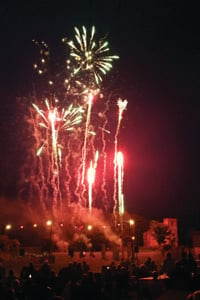 glamping fireworks
