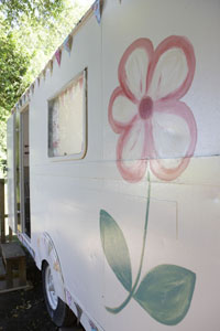 Daisy the caravan at Oddhouse Farm Glamping