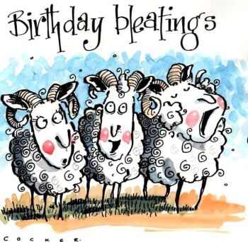 Birthday Bleatings - Sheep Birthday Card