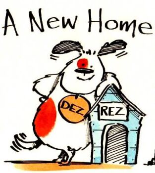 A Dog Lovers' New Home Card - Dez Rez