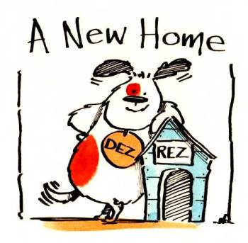 A Dog Lovers' New Home Card - Dez Rez