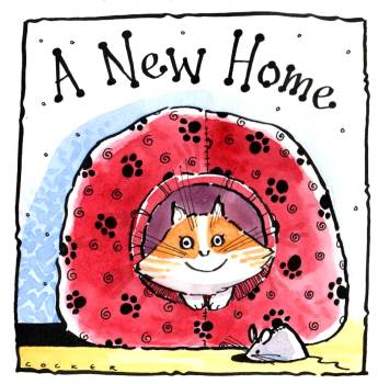 The Cosy Cat New Home Card - Warm wishes for a purr-fect new home with our cat-inspired design