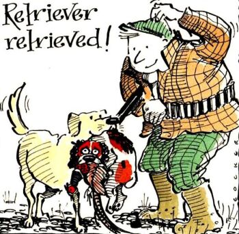 Retriever Retrieved - Shooting Card