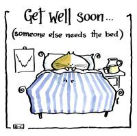                                          Get Well Soon Cat Card 