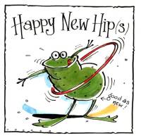 Hip Hip Hip Hooray - Happy New Hip(s) Cards