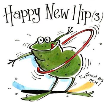 Happy New Hip(s) Card - Hip Hip Hip Hooray