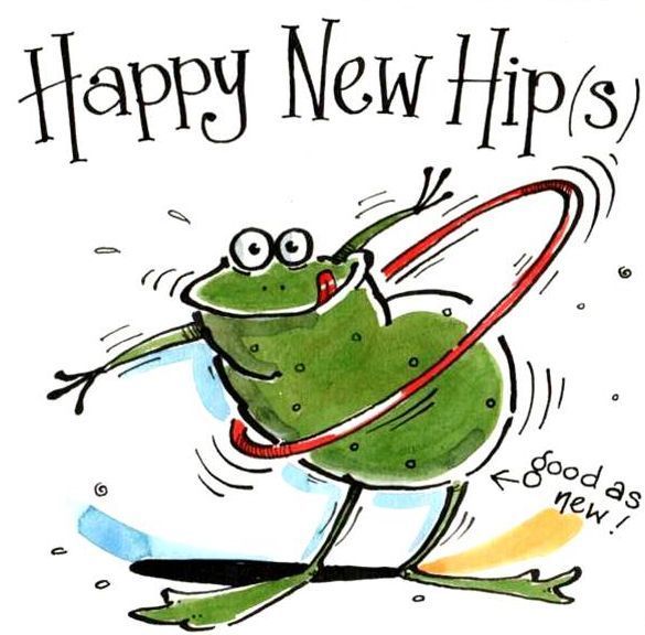 Happy New Hip(s) Card - Hip Hip Hip Hooray