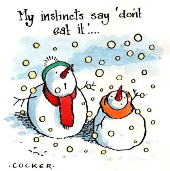 Christmas Snow Card - Don't Eat It