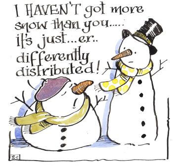 Snowman Christmas Card - I Haven't Got More Snow