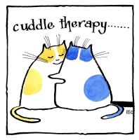 Cuddle Therapy  -  Get Well  - Valentines Day - We all need a little of this sometimes.
