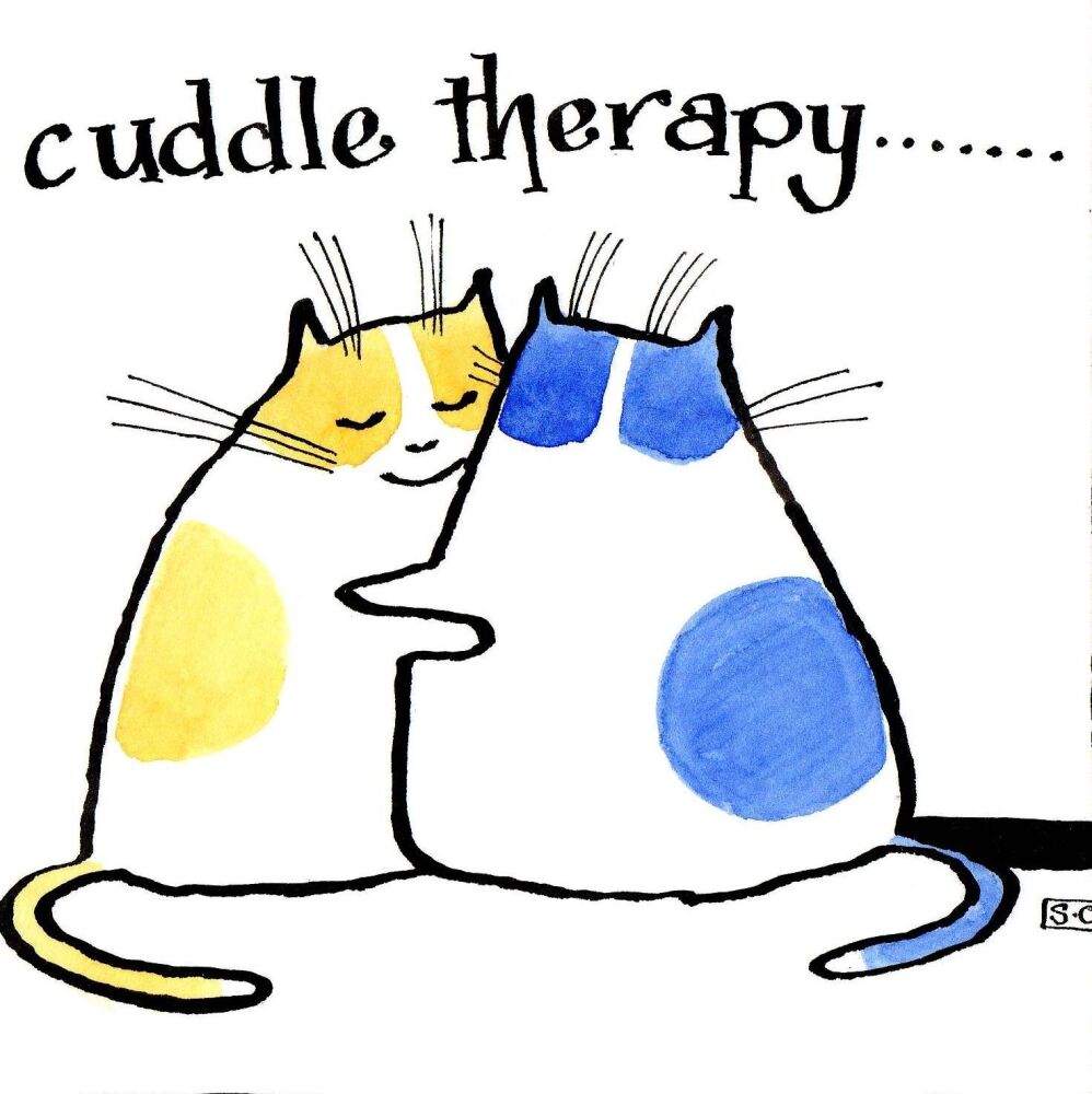 Cuddle Therapy  -  Get Well  - Valentines Day - We all need a little of this sometimes.