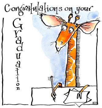 Congratulations & Well Done -  Graduation with a Giggle