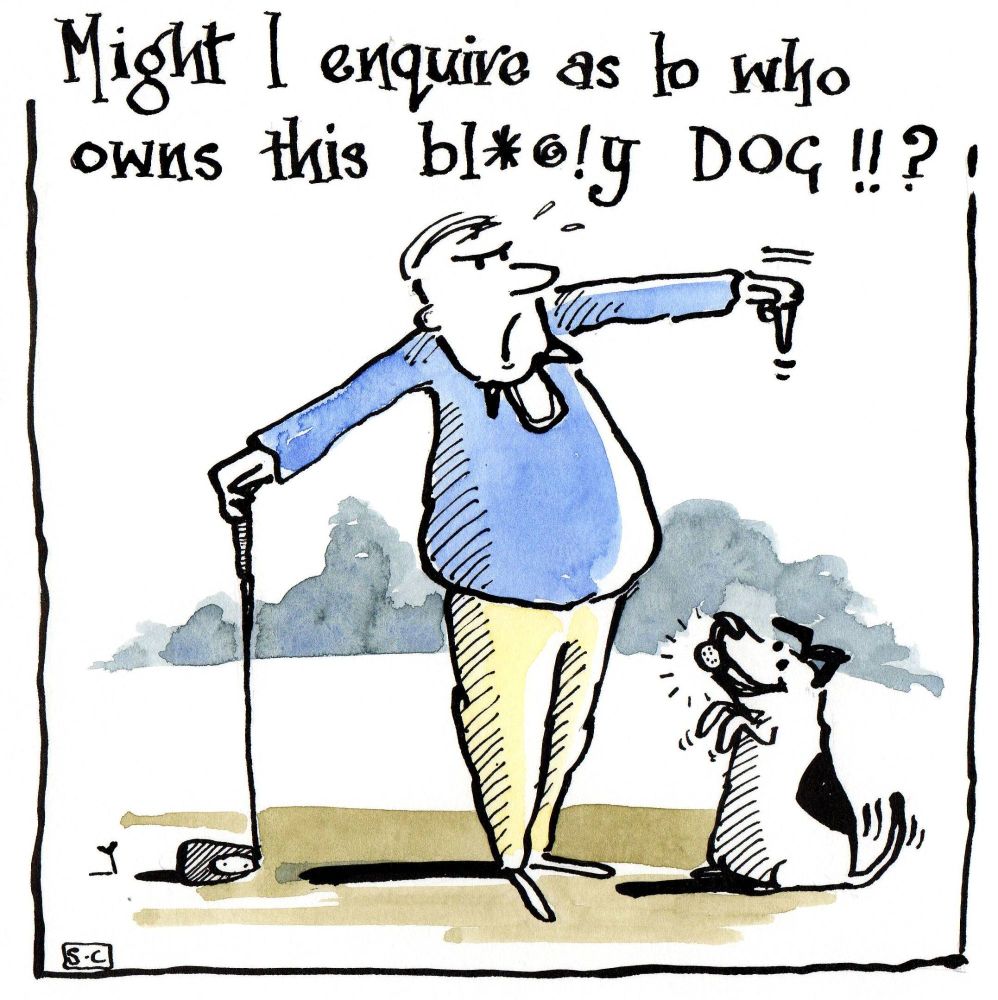 Golfer Meets Dog - THE card for the serious golfer!