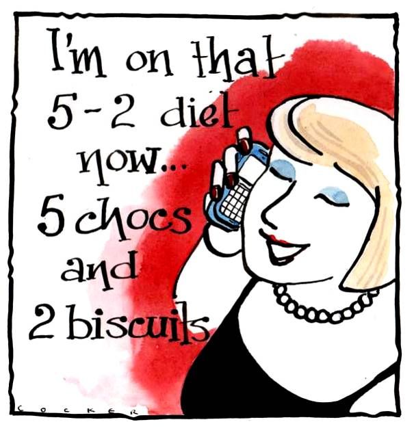 Hilarious Women's Diet Birthday Card: Girl Talk 5:2 Diet