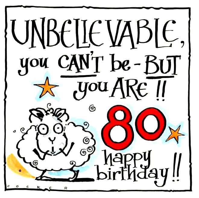 80th Birthday Cards