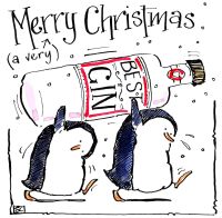 <!--14--> A Very Merry Penguin Christmas - With Added Gin