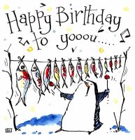Xylophone Birthday Card - with Penguin Percussion