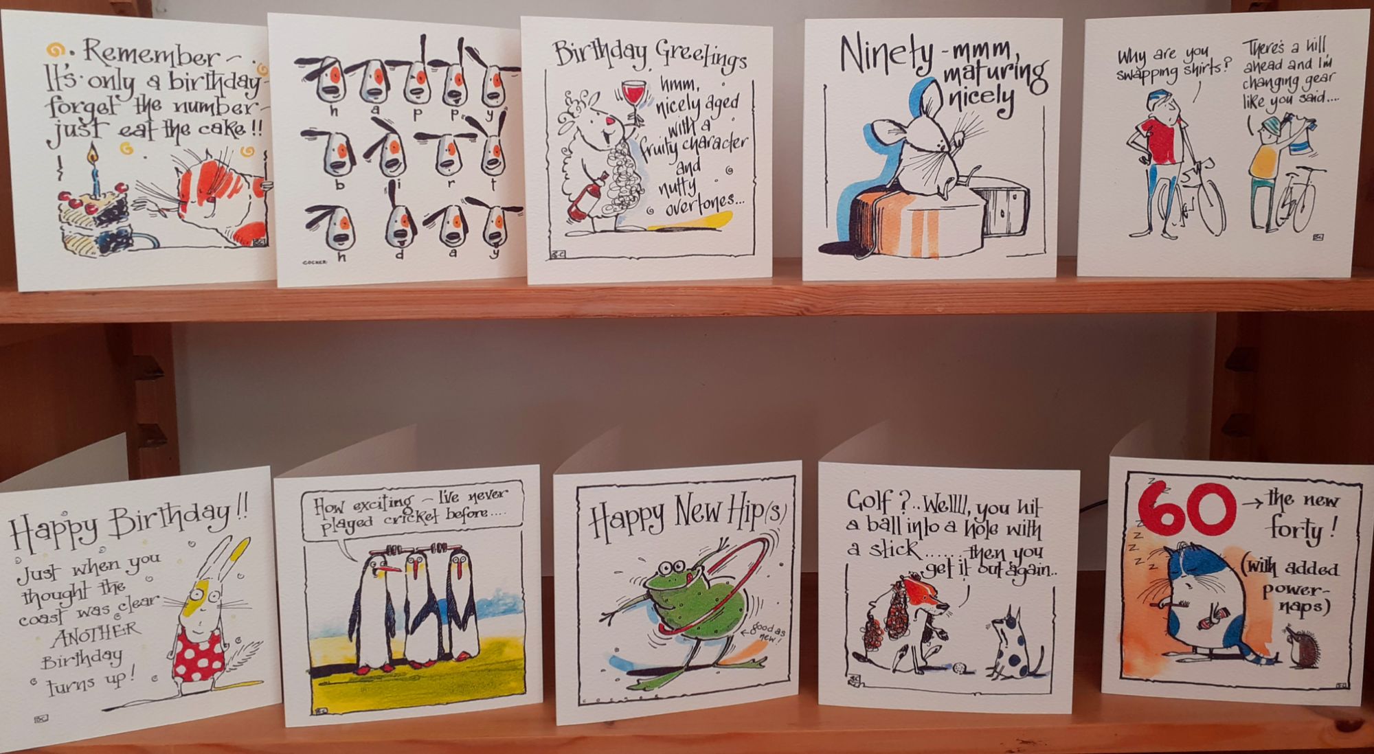 a wide range of funny greeting cards